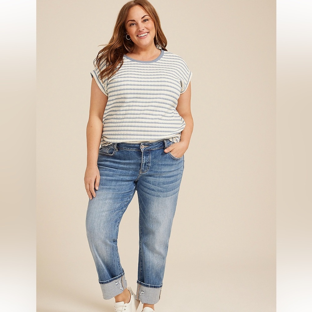 KanCan Light Blue Boyfriend Jeans plus size 20